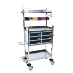 Crash Cart Trolley Stainless Steel