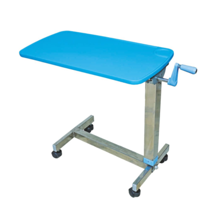 Over Bed Table Mayo's type S.S. (Adjustable height with Gear Handle)